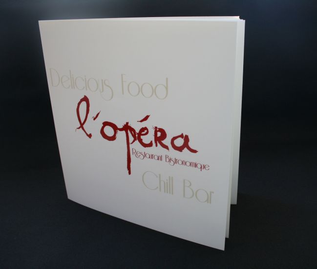 Menu personnalisé PLASTIQUE 13COM pour OPERA à Aix en Provence 13